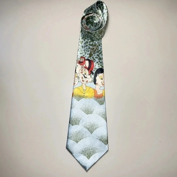 🌟✨2 for $30✨🌟 Vintage Albeari  Popeye And The Ladies Neck Tie - Picture 4 of 9